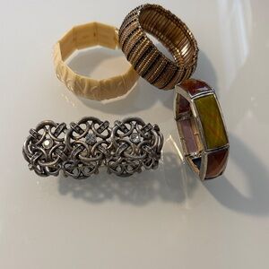 Elegant Silver and Gold Women's Bracelet Set